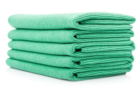 TRC Pearl Green Microfibre Ceramic Coating Towel - 12 Pack