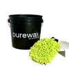 Purewax - Black Wash Bucket, Gritt Guard & Wash Mitt